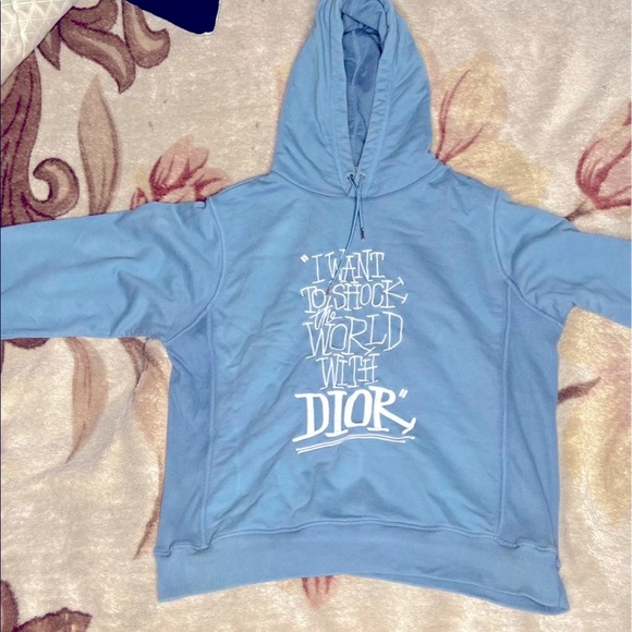 Dior | Jackets u0026 Coats | Dior Hoodie Blue Size Xl | Poshmark